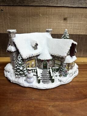 Hawthorne Village Thomas Kinkade Yuletide Bakery Christmas In Styrofoam